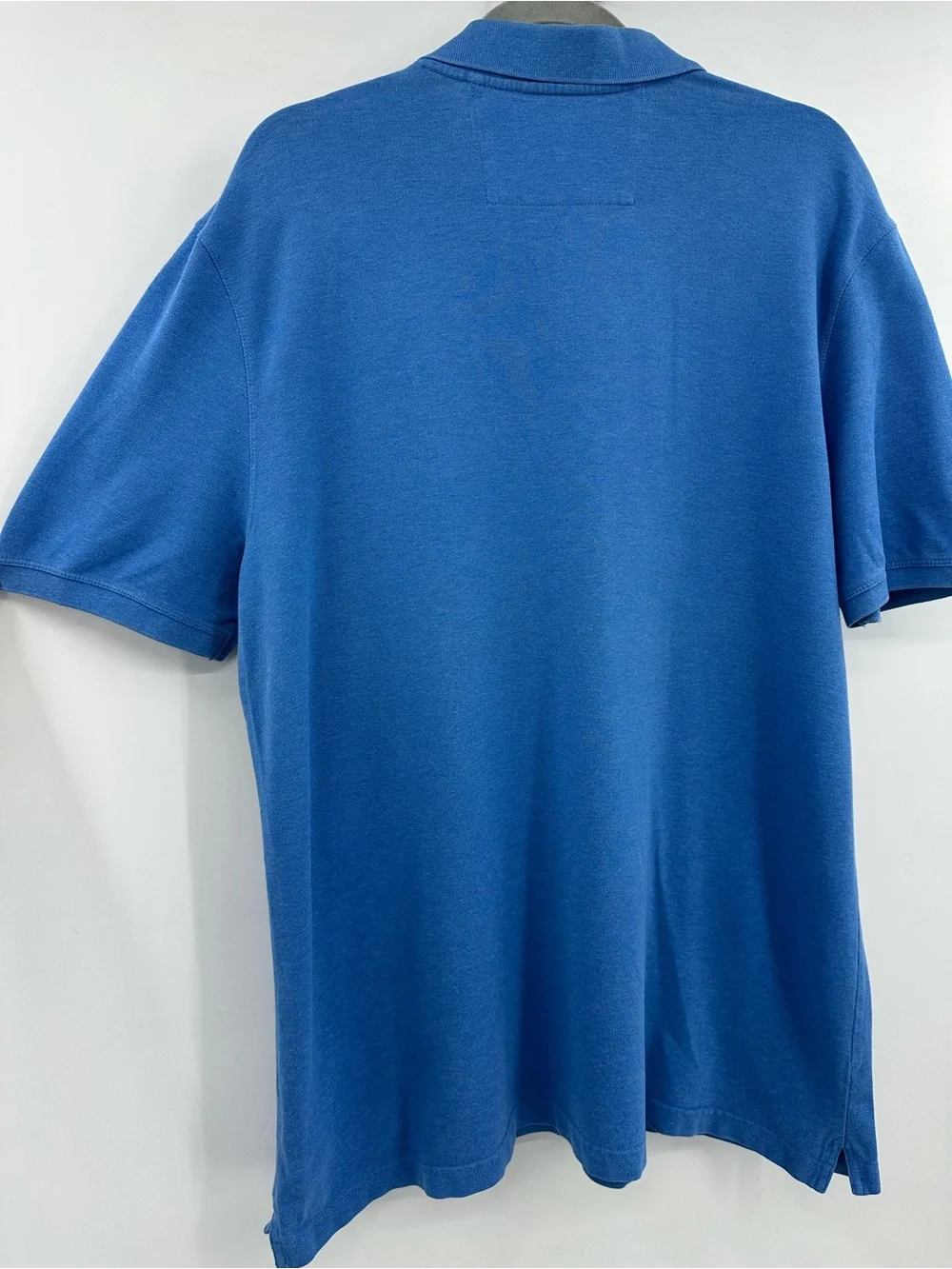 Banana Republic Blue Heather Polo Shirt with Embroidered Logo